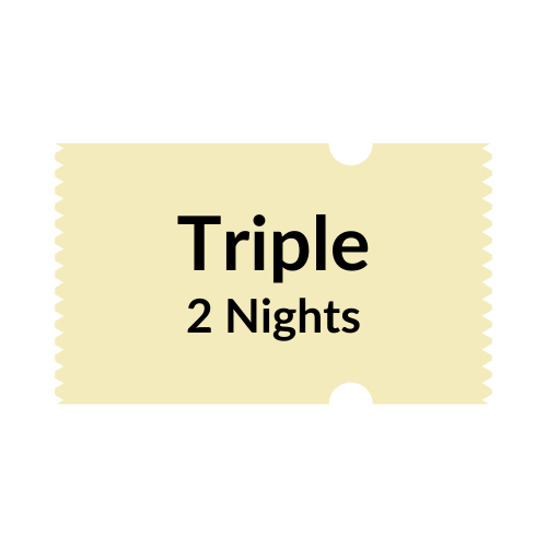 triple ticket for 2 nights