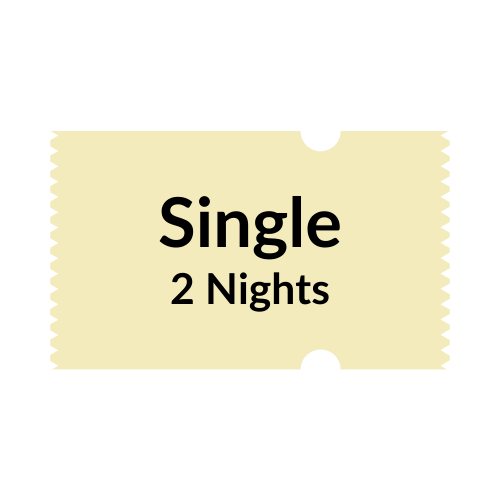 single ticket for 2 nights